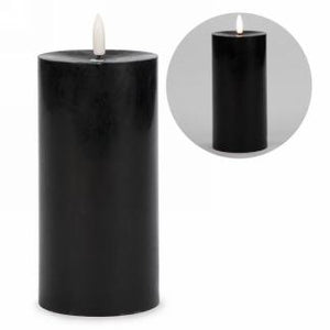 LED Black Pillar Candle (2 Sizes Left!)