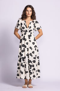 Printed Floral Maxi Dress