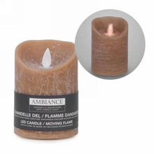 Load image into Gallery viewer, Brown LED Pillar Candle
