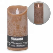 Load image into Gallery viewer, Brown LED Pillar Candle
