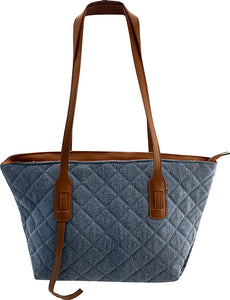 Quilted Denim Tote Bag (Only 1 Left!)