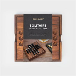 Wooden Solitaire Game Board