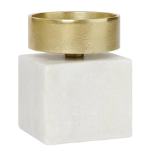 Cargar imagen en el visor de la galería, Gold &amp; Marble Candle Holder
