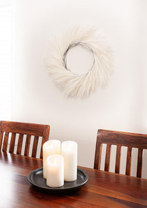 Faux Pampas Wreath (2 Colours)
