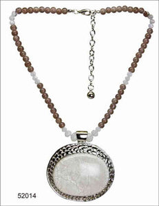 Large White Stone Necklace (Only 1 Left!)