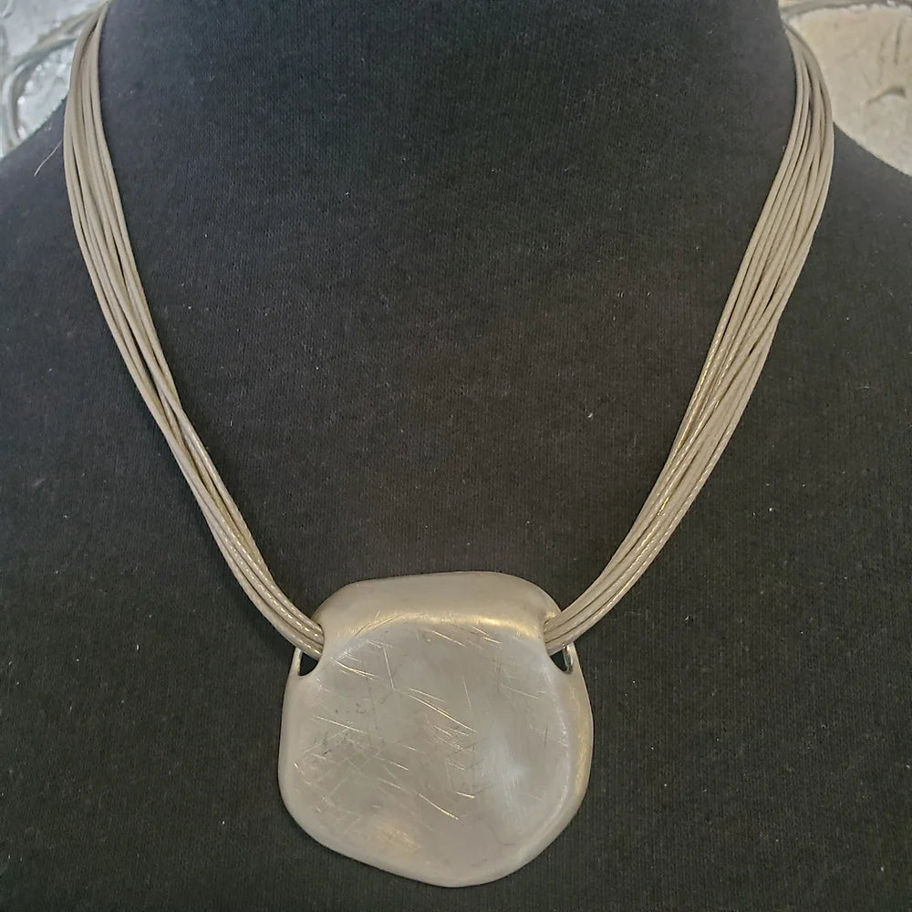 Grey Multi Strand Necklace (Only 1 Left!)
