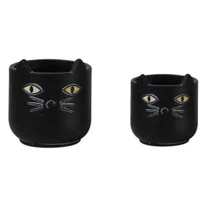 Black Cat Flower Pot (Only 1 Small Left!)