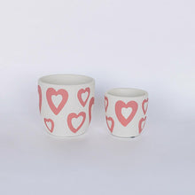 Load image into Gallery viewer, Heart-Pattern Terra Cotta Pot (2 Sizes)
