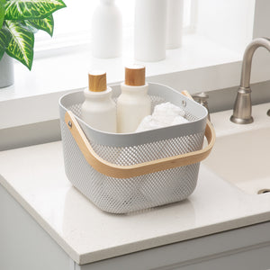 Grey Mesh Storage Baskets (2 Sizes)