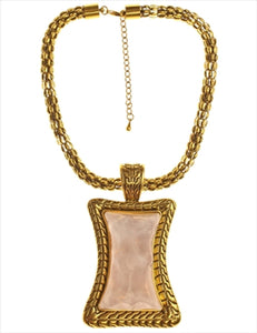 Large Gold Pendant Necklace (Only 1 Left!)