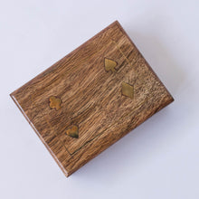 Load image into Gallery viewer, Wooden Card Box
