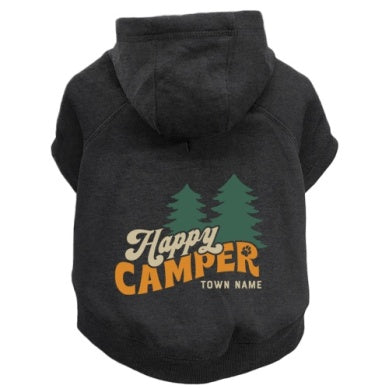 Happy Camper Dog Hoodie (Pet Sizes XS-3XL)