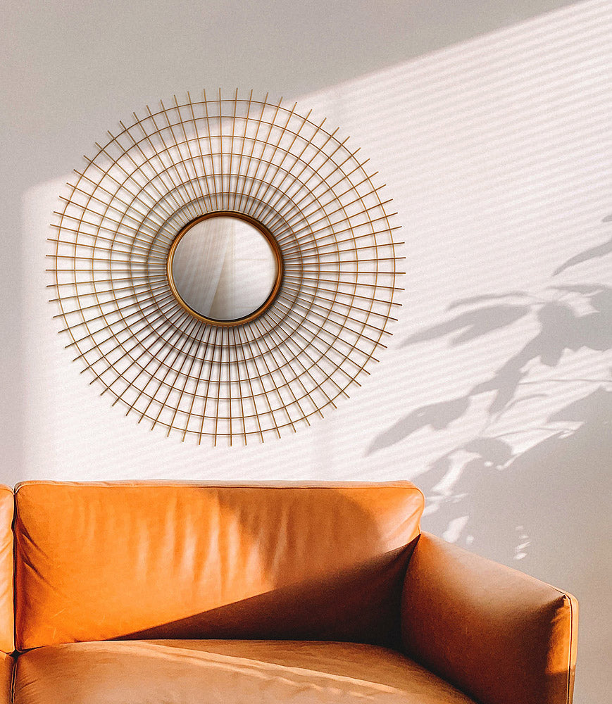 Large Metal Woven Mirror (Only 1 Left!)