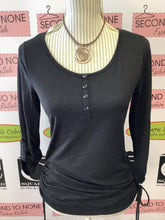 Load image into Gallery viewer, Lace-Back Black Tee (Size M)
