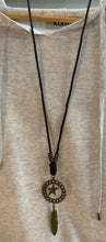 Load image into Gallery viewer, Star &amp; Feather Long Necklace (Only 1 Left!)
