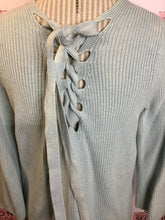 Load image into Gallery viewer, Tie Back Cotton Sweater (Size S)
