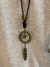 Load image into Gallery viewer, Star &amp; Feather Long Necklace (Only 1 Left!)
