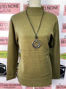 Mock Neck Pocket Tunic Sweater (Only 1 XL Left!)