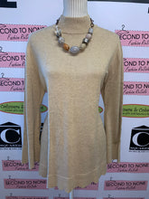 Load image into Gallery viewer, Scalloped Trim Mock Neck Tunic (Size L)
