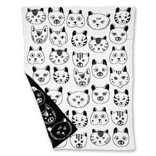 Load image into Gallery viewer, Cat Faces Cotton Throw (Only 1 Left!)
