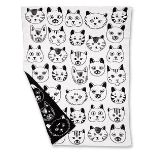 Cat Faces Cotton Throw (Only 1 Left!)