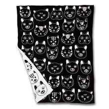 Load image into Gallery viewer, Cat Faces Cotton Throw (Only 1 Left!)
