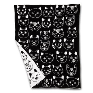 Cat Faces Cotton Throw (Only 1 Left!)