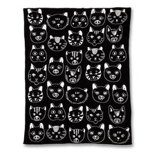 Load image into Gallery viewer, Cat Faces Cotton Throw (Only 1 Left!)
