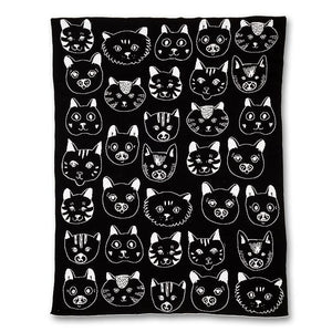 Cat Faces Cotton Throw (Only 1 Left!)