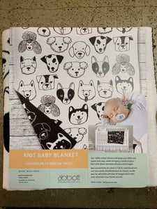 Dog Faces Cotton Throw