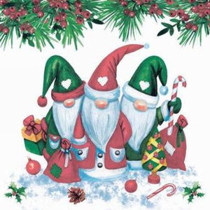 Assorted 20 Pack of Holiday Napkins (8 Designs)