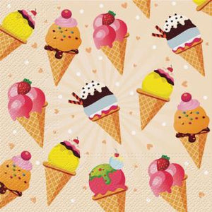 Assorted 20 Pack of Lunch Napkins (6 Styles)