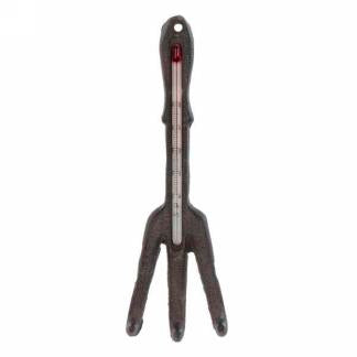 Metal Pitchfork Thermometre