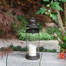 Load image into Gallery viewer, Metal &amp; Glass Lantern
