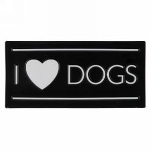 I ❤️ Dogs Wall Plaque