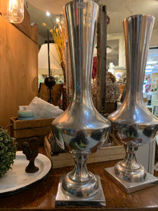 Tall Silver Vases (Only 1 Left!)