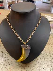 Bedazzled Tooth Necklace