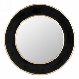Velvet Trim Mirror