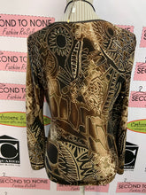 Load image into Gallery viewer, Tribal Printed V-Neck Top (Size S)
