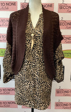 Load image into Gallery viewer, Allison Taylor Chocolate Crochet Cardigan (Size XL)
