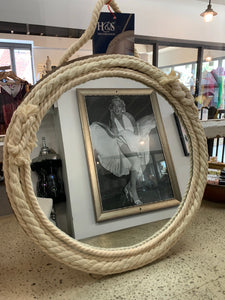 Round Mirror with Rope