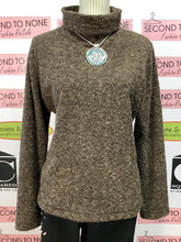 Load image into Gallery viewer, Brown Speckled Turtleneck Sweater (Size L)
