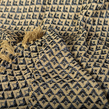 Load image into Gallery viewer, Woven Cotton Throw With Fringes
