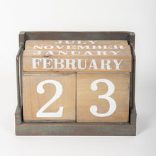 Load image into Gallery viewer, Wood &amp; Metal Desk Calendar (Only 1 Left!)
